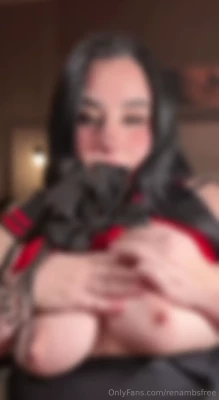 renambsfree - playing with my pretty titties & putting lotion all over them!
